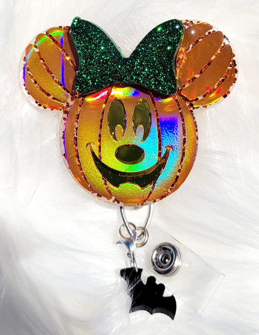 Disney Halloween/ Fall Pumpkin Badge Reel