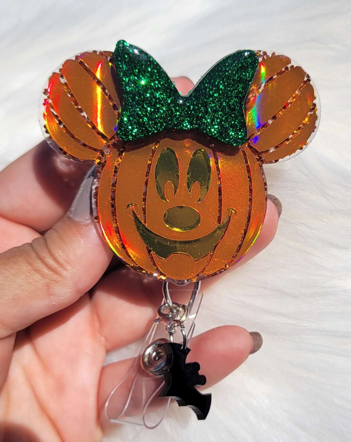 Disney Halloween/ Fall Pumpkin Badge Reel