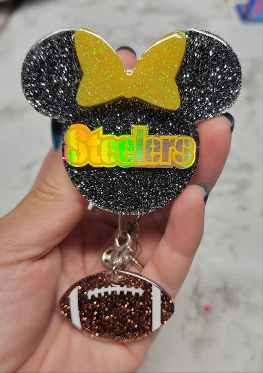 Steelers Football Badge reel